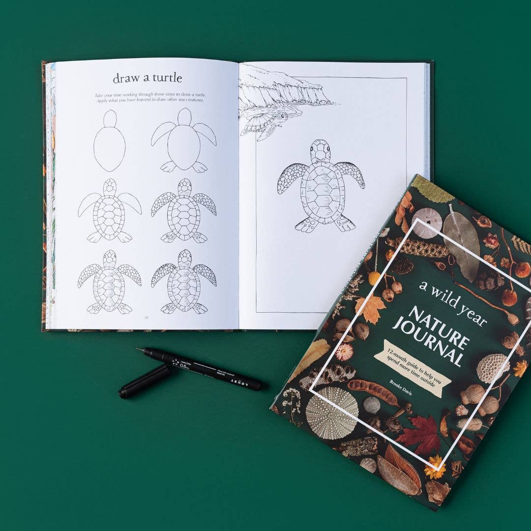 A Wild Year Nature Journal – Your Wild Books – Undated 12-Month Guided Journal