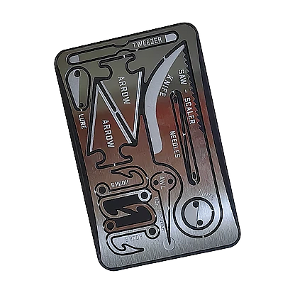 Wild Card Adventure Card – Wallet Survival Tool