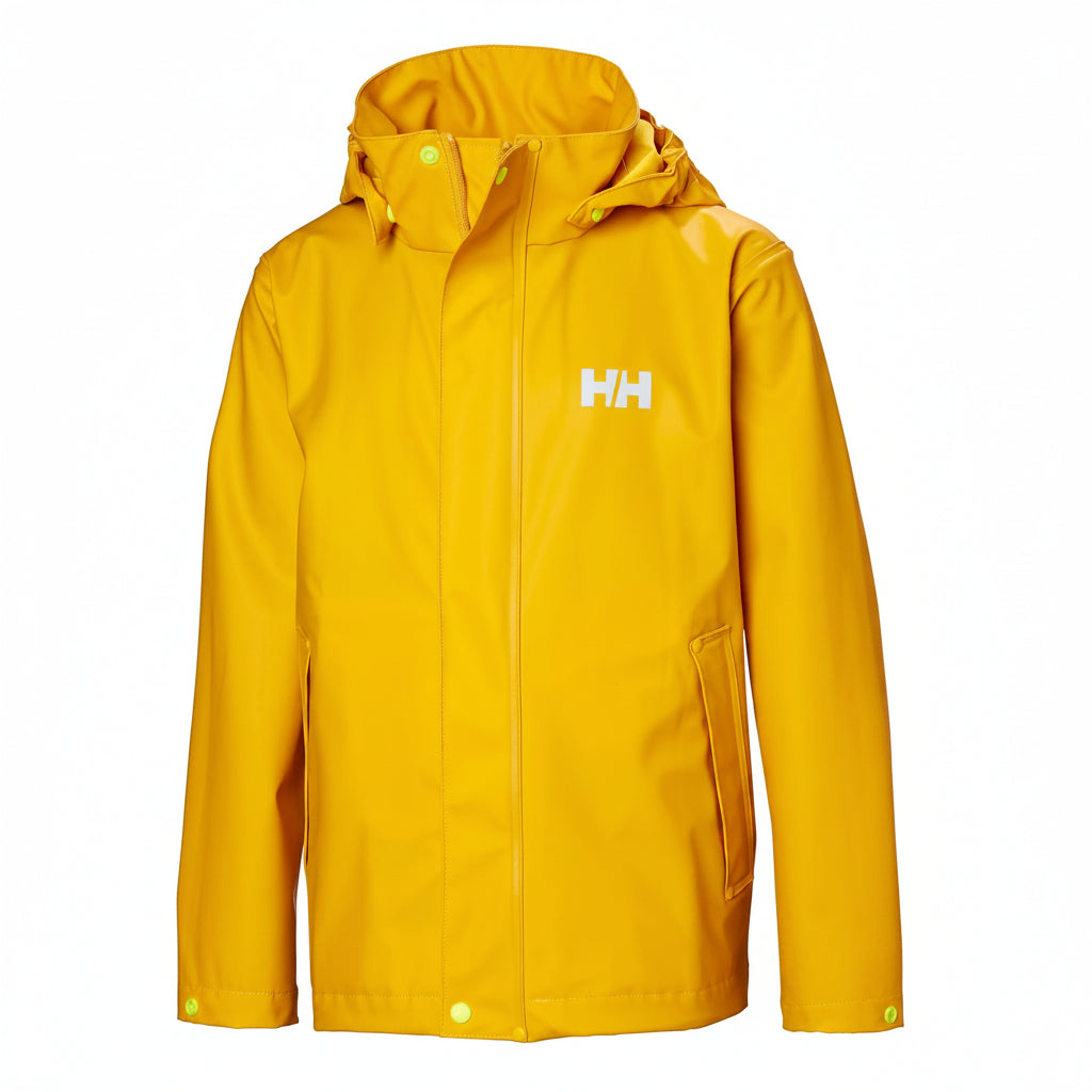 Youth Waterproof Moss Rain Jacket – PU | Helly Hansen #color_yellow-2-0