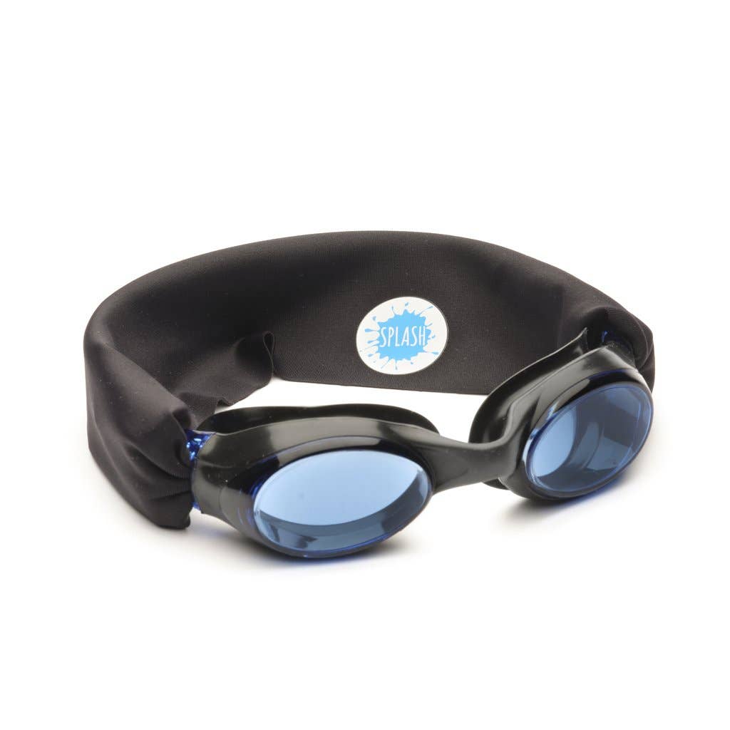 Kids Tangle-Free Swim Goggles – Splash Place Midnight – Blue Tinted Lenses