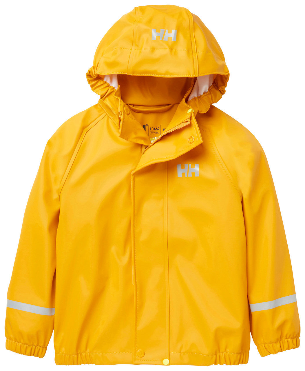 Kids Waterproof Bergen 2.0 PU Rain Set - Yellow & Navy | Helly Hansen #color_essential-yellow