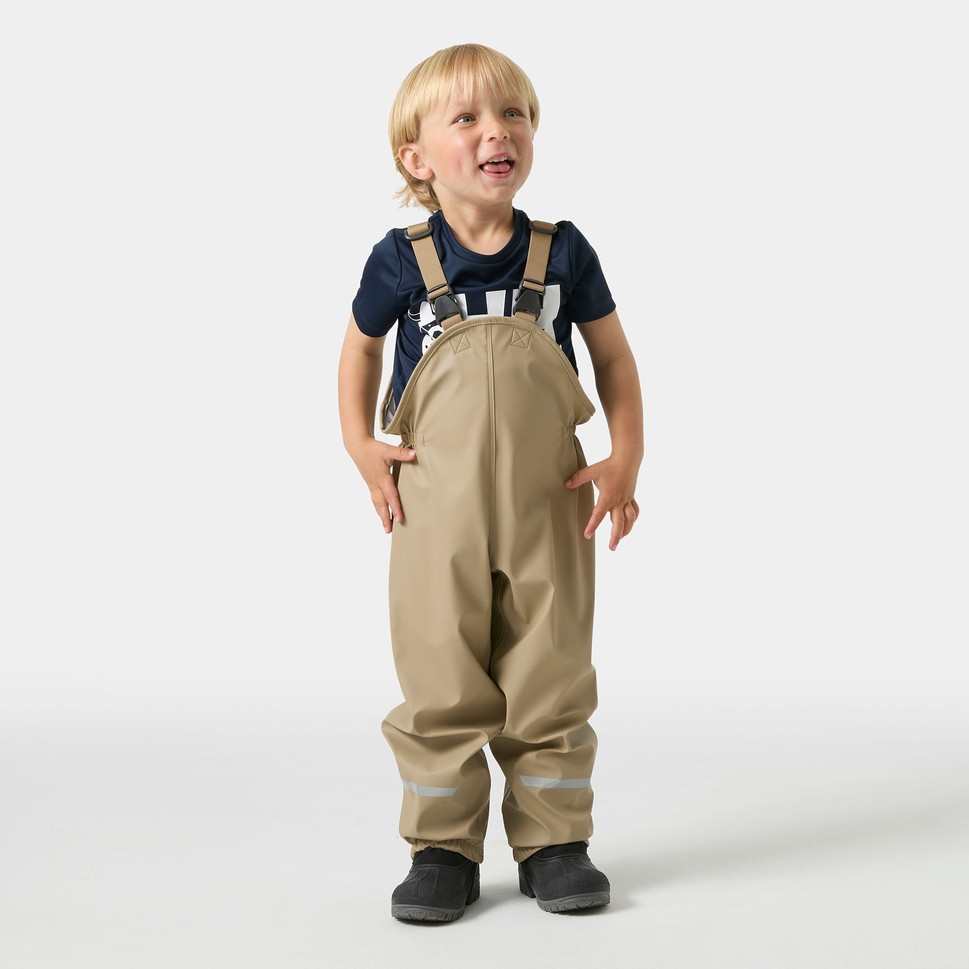 Kids Bergen 2.0 PU Rain Set | Fully Waterproof Puddle-Proof Set | #color_pebble-print