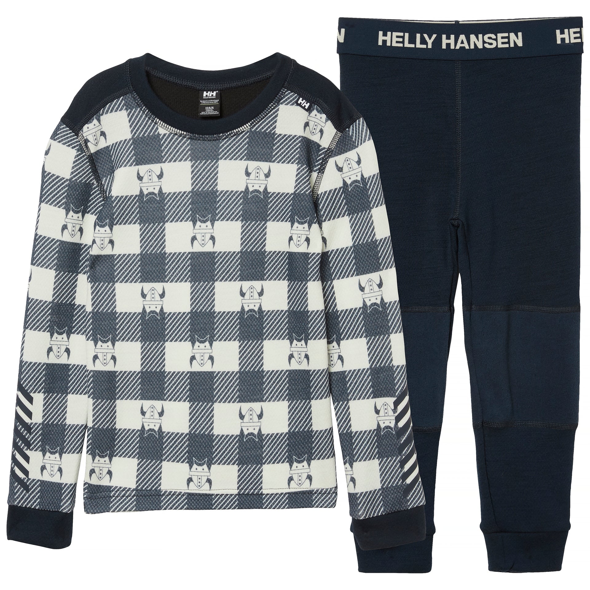 Kids Lifa Merino Wool Printed 2-Piece Base Layer Set – LIFA Merino| Helly Hansen