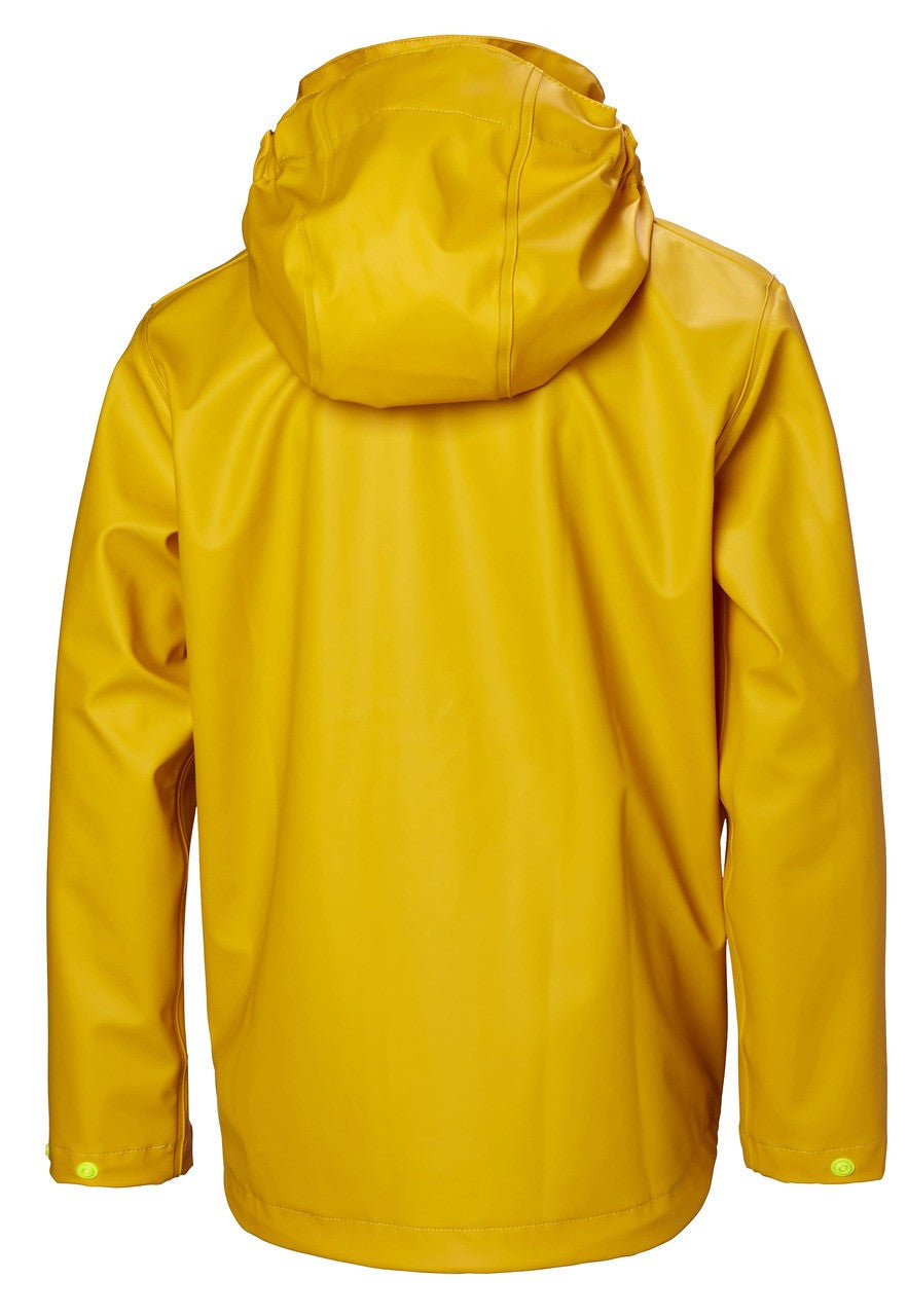 Youth Waterproof Moss Rain Jacket – PU | Helly Hansen #color_essential-yellow