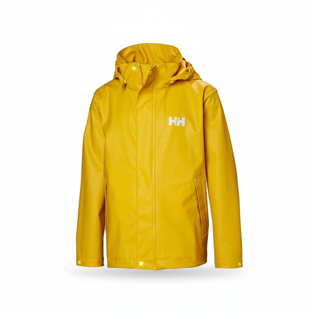 Youth Waterproof Moss Rain Jacket – PU | Helly Hansen #color_essential-yellow