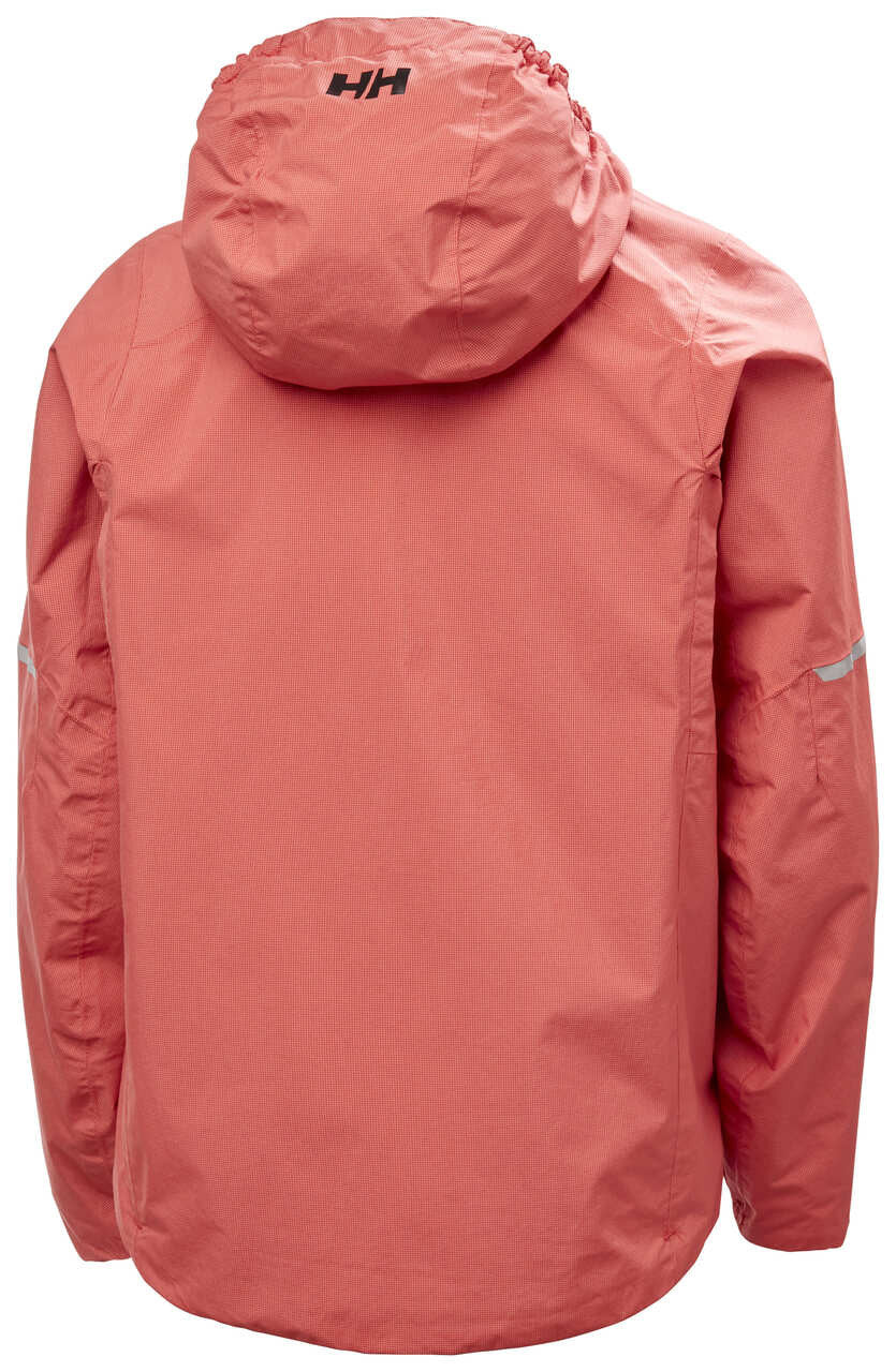 Youth Waterproof Loen Rain Jacket – Breathable | Helly Hansen #color_poppy-red