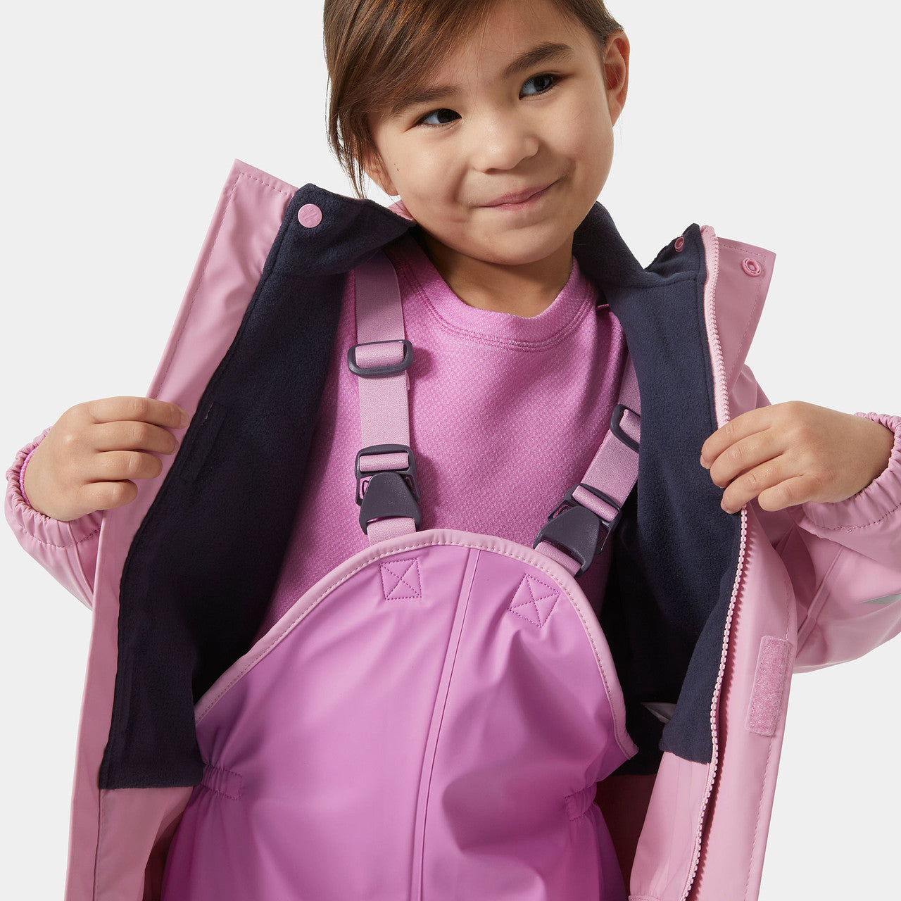 Kids Fleece-Lined Waterproof Bergen 2.0 Rain Set – Jacket & Pants, Lined | Helly Hansen