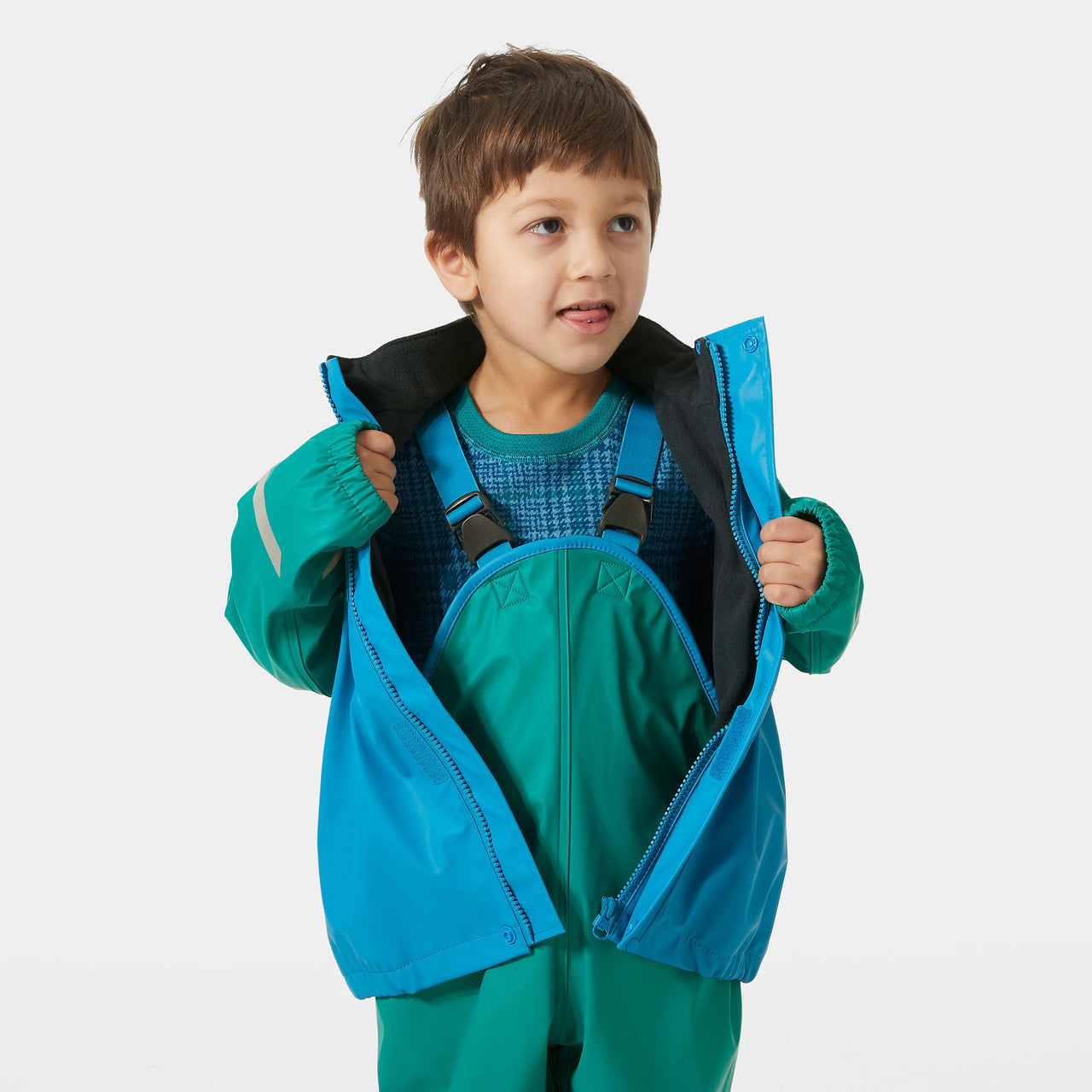 Kids Fleece-Lined Waterproof Bergen 2.0 Rain Set – Jacket & Pants, Lined | Helly Hansen