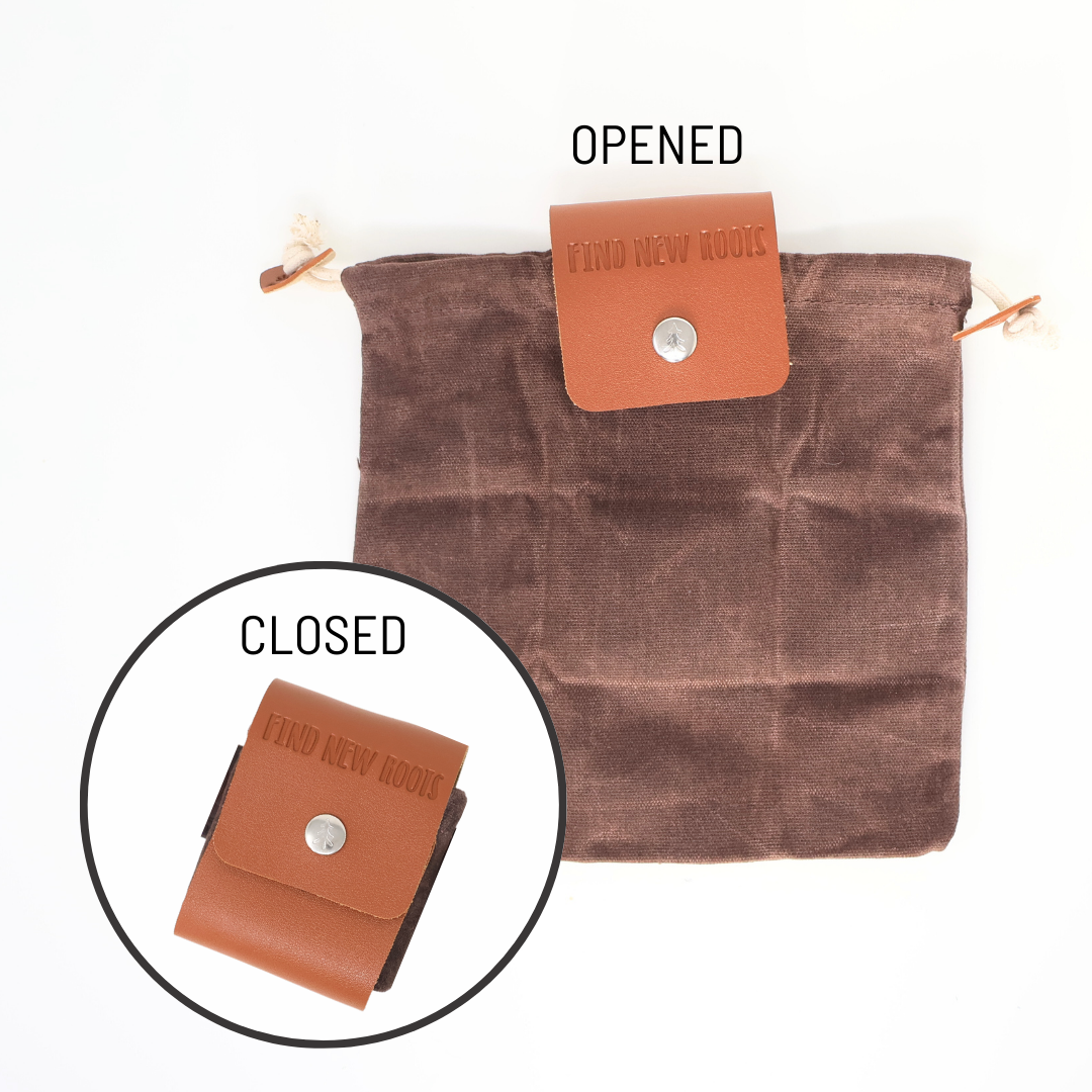 Find New Roots Waxed Canvas Foraging Bag
