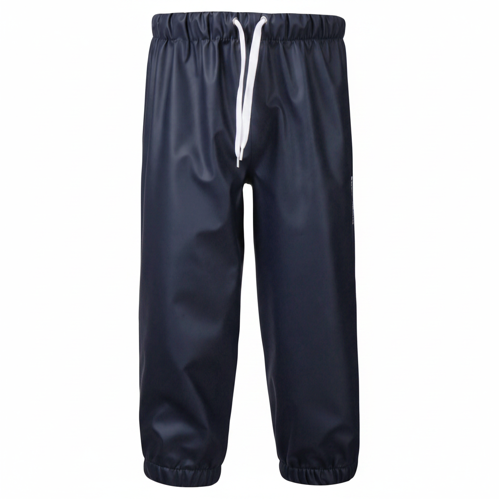 Kids Waterproof Midjeman All Season Rain Pant | Didriksons #color_navy