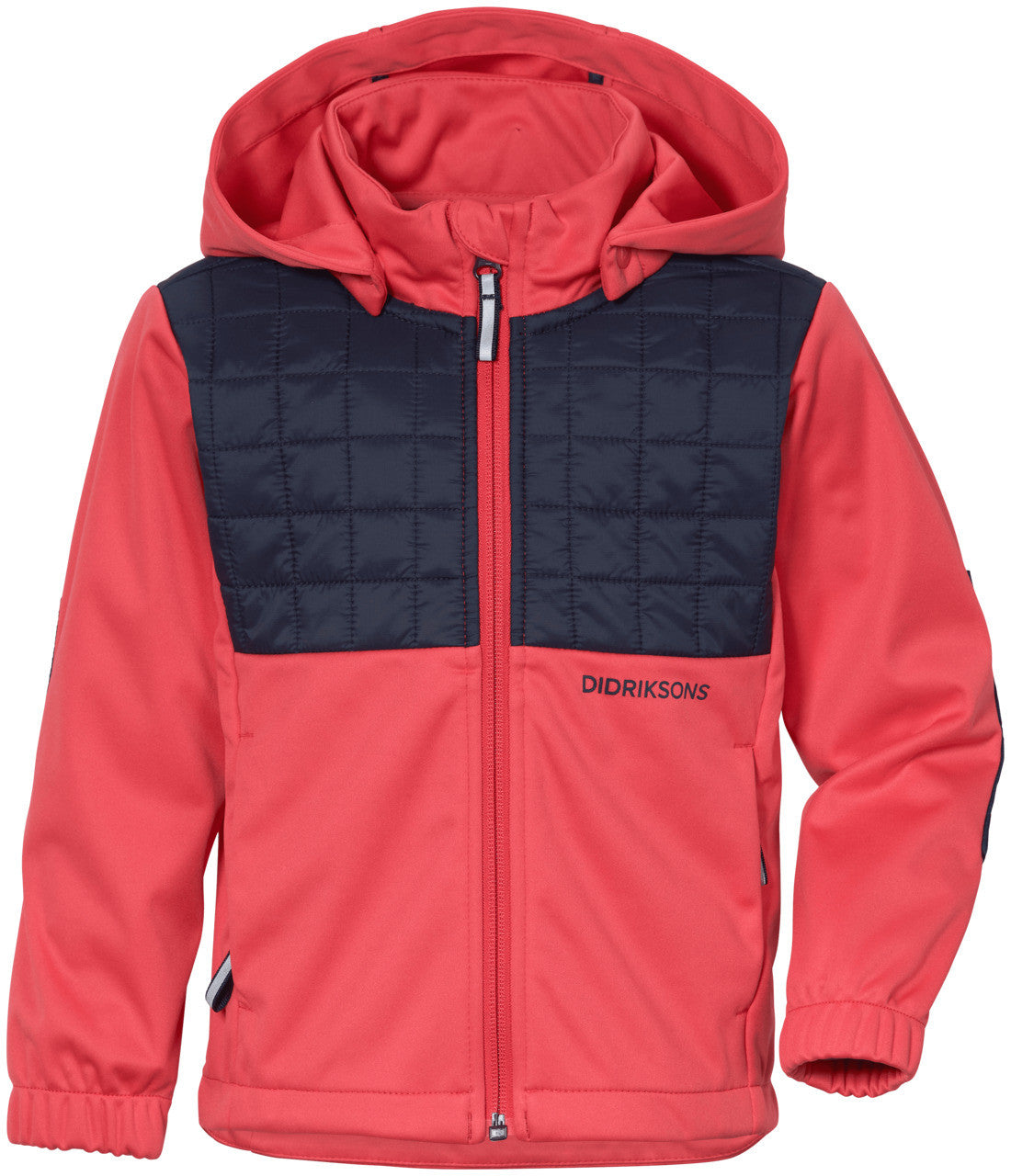Kids Perfomance Fleece Briska Hybrid Jacket | Didriksons #color_modern-pink