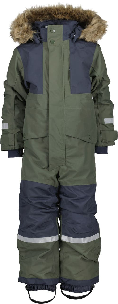 Kids Bjornen Waterproof Winter Snowsuit – Insulated | Didriksons #color_deep-green