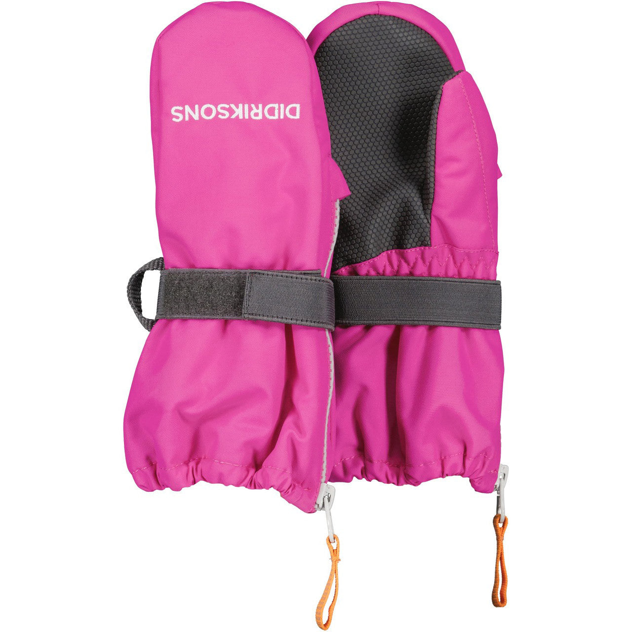 Kids Biggles Zip Winter Mittens – Insulated, Waterproof | Didriksons #color_plastic-pink