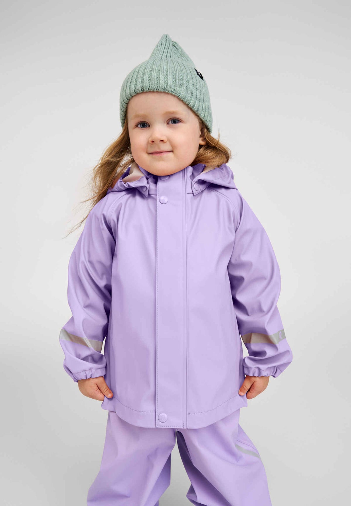 Kids Waterproof Lampi Rain Jacket - Unlined, PU | Reima