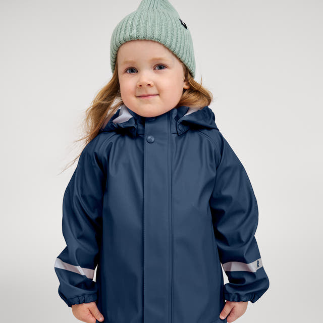 Kids Waterproof Lampi Rain Jacket - Unlined, PU | Reima