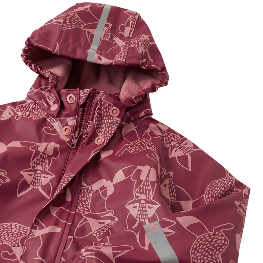 Kids Fleece Lined Waterproof Rain Jacket | Reima