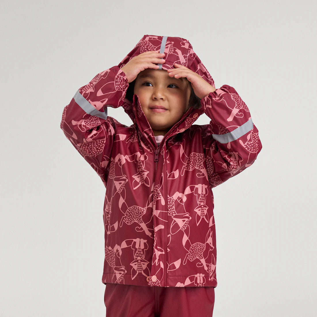 Kids Fleece Lined Waterproof Rain Jacket | Reima