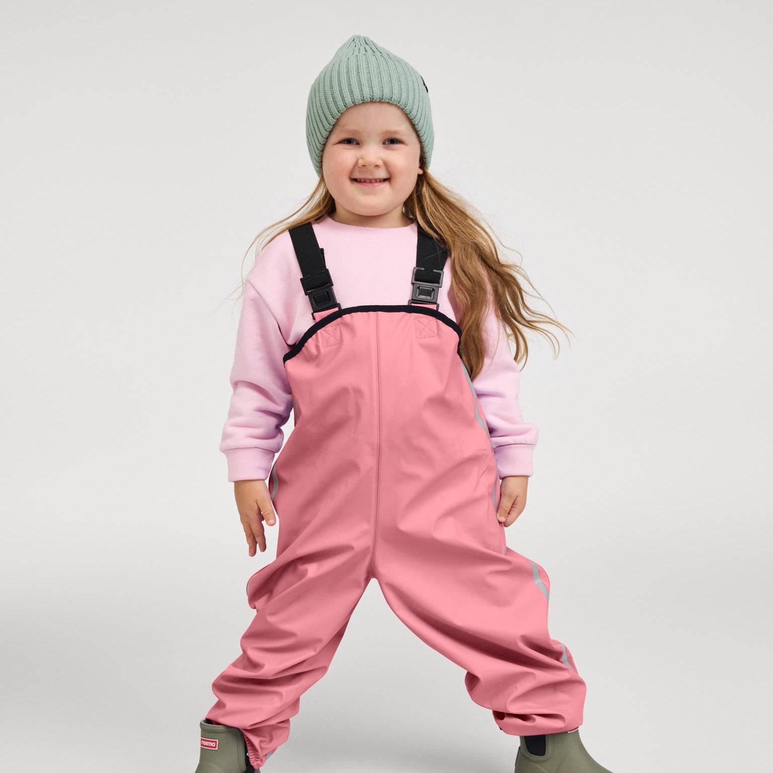 Kids Waterproof Lammikko Rain Bibs - Unlined | Reima