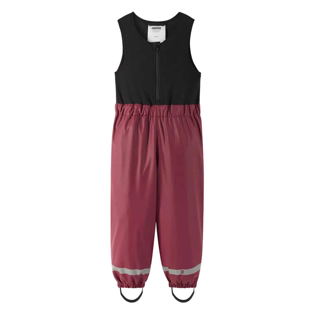 Kids Fleece Lined Waterproof Rain Pant | Reima #color_jam-red