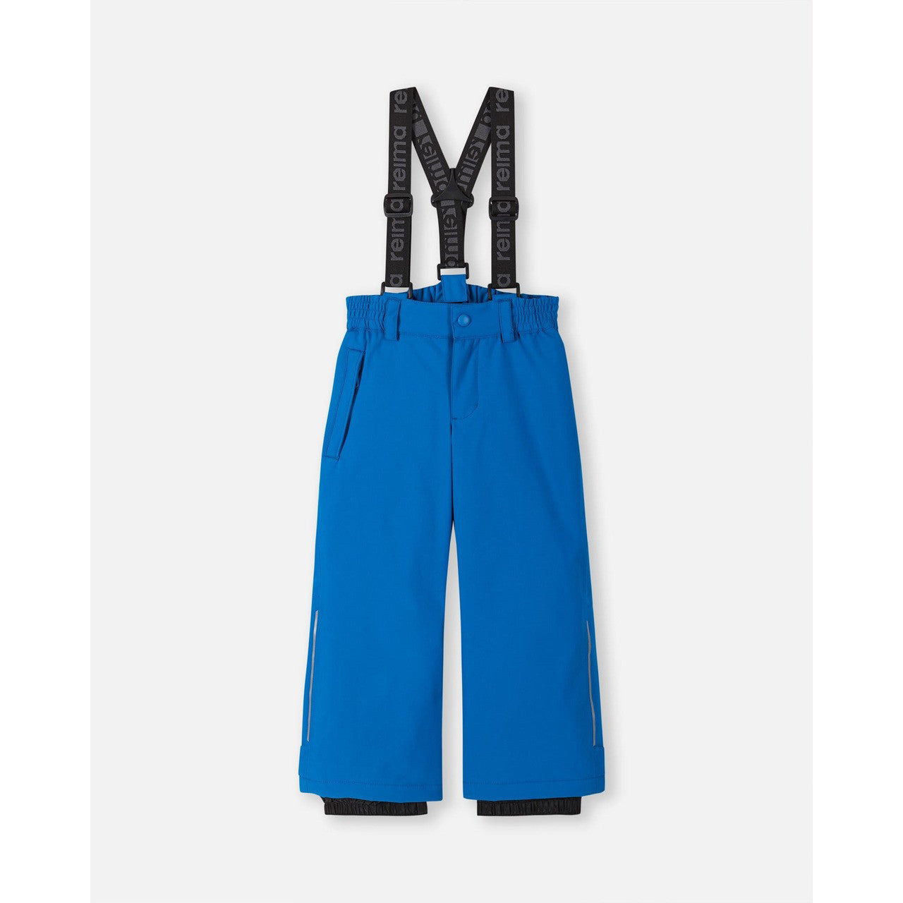Kids Waterproof Loikka Winter Suspender Snow Pants - Insulated | Reima #color_bright-blue