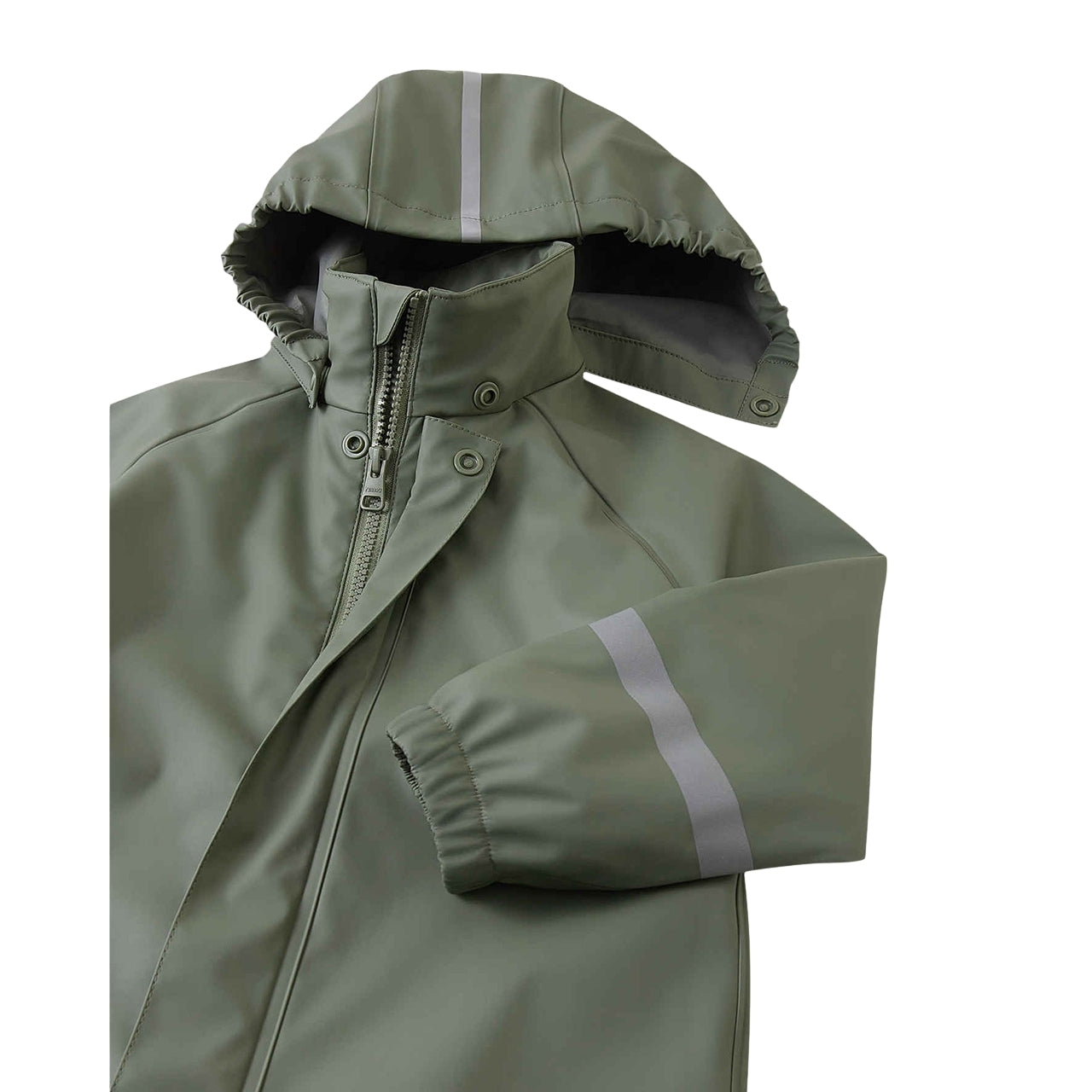 Kids Waterproof Rain All-in-One Zippered Suit Welded-Seam PU Protection |