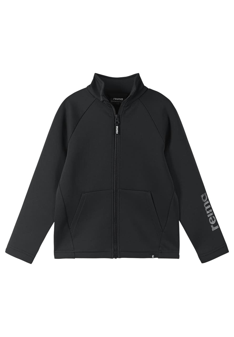 Kids Sulakka Mid Layer Sweater - Moisture Wicking | Reima #color_black