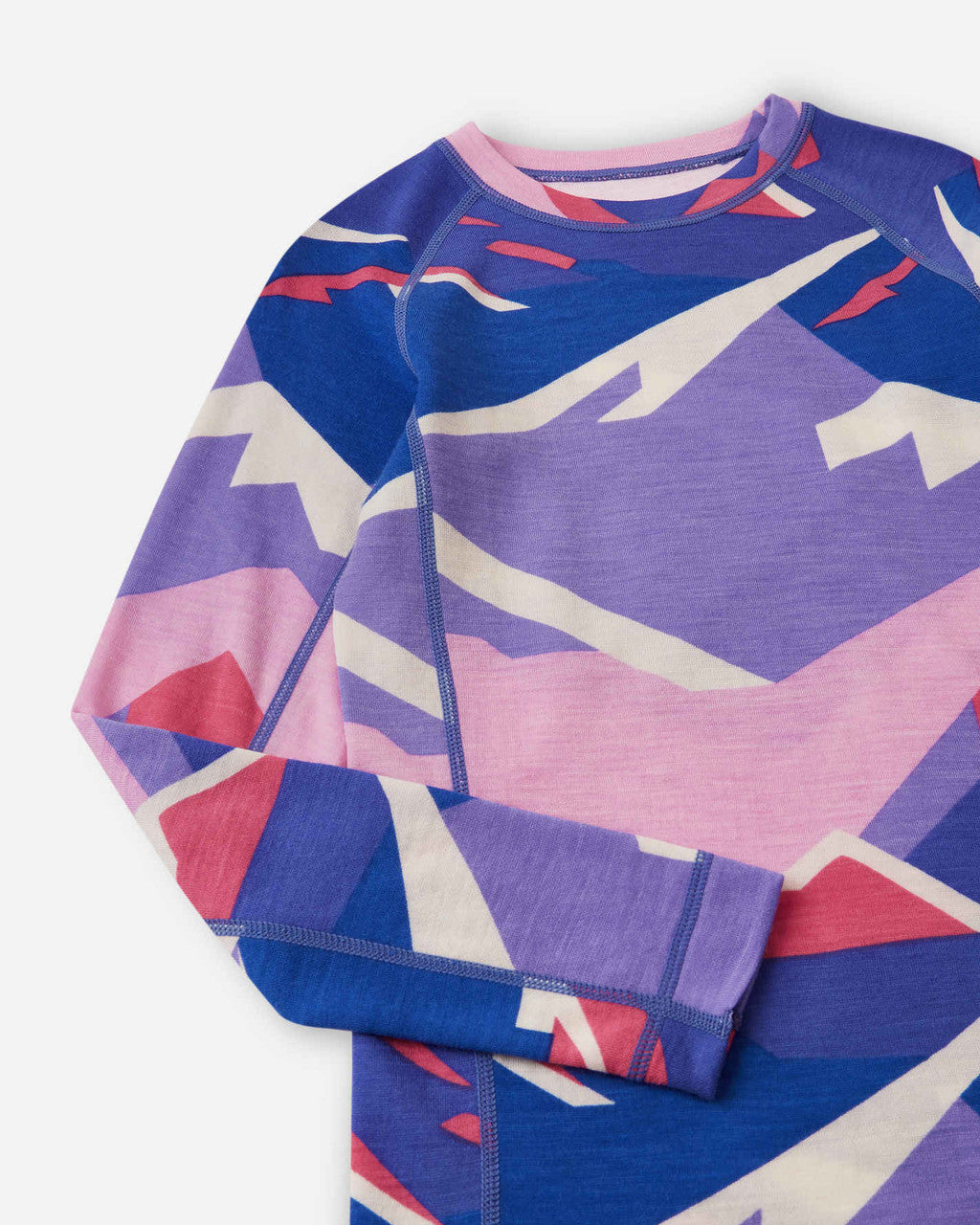 Kids Merino Wool Bamboo Taitoa Base Layer Set - High Wicking | Reima #color_breezy-violet