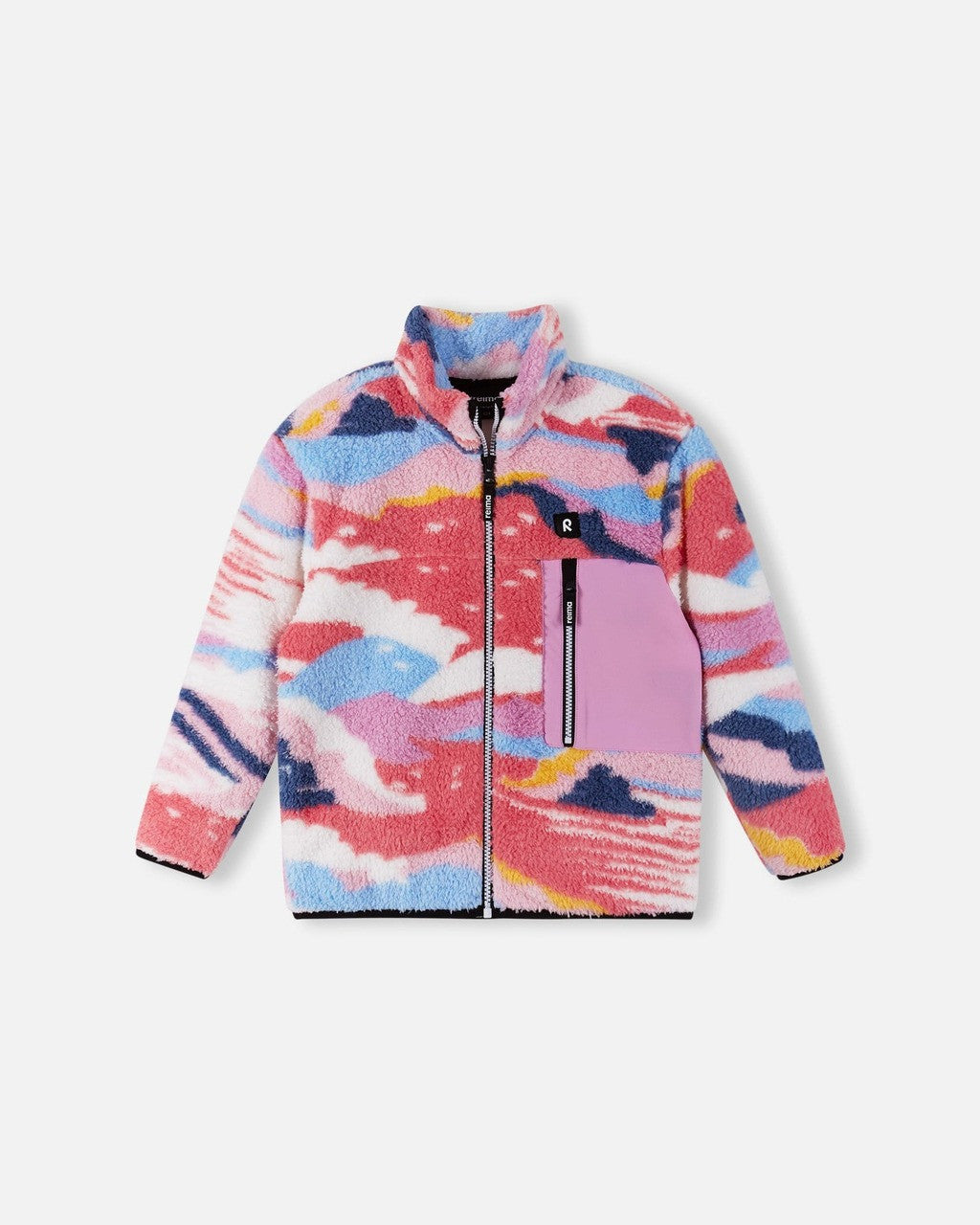 Kids Pile Fleece Turilas Jacket - Soft Fleece Lined | Reima #color_pale-rose