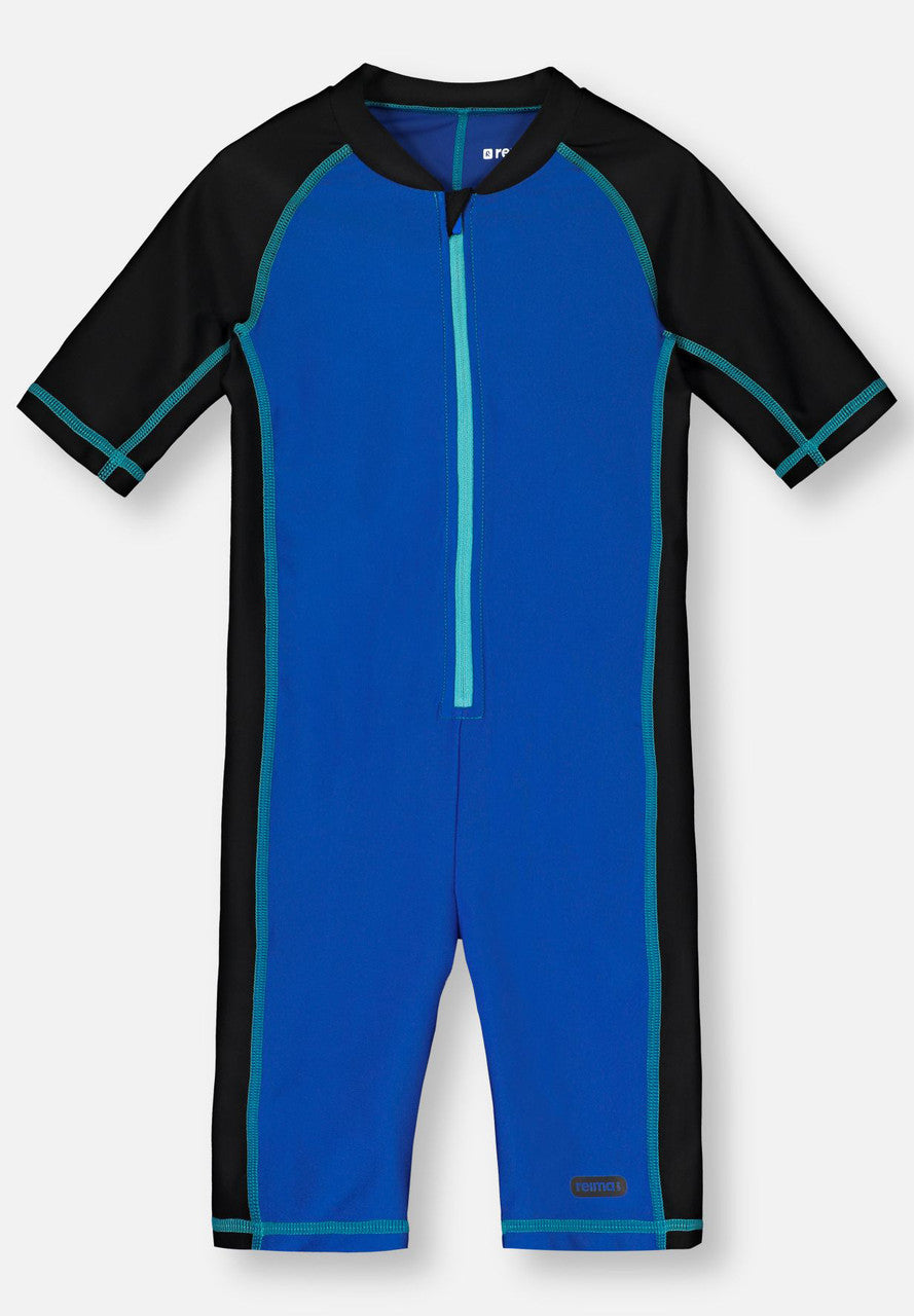 Kids SunProof Vesihiisi Swim Rash Guard Surf Suit - UPF 50+ | Reima #color_marine-blue