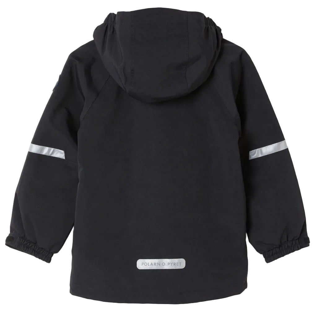 black shell waterproof jacket