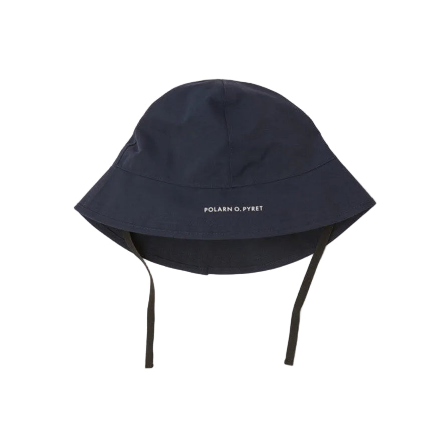 Kids Waterproof Wide Brim Rain Hat | Polarn O. Pyret | #color_dark_sapphire