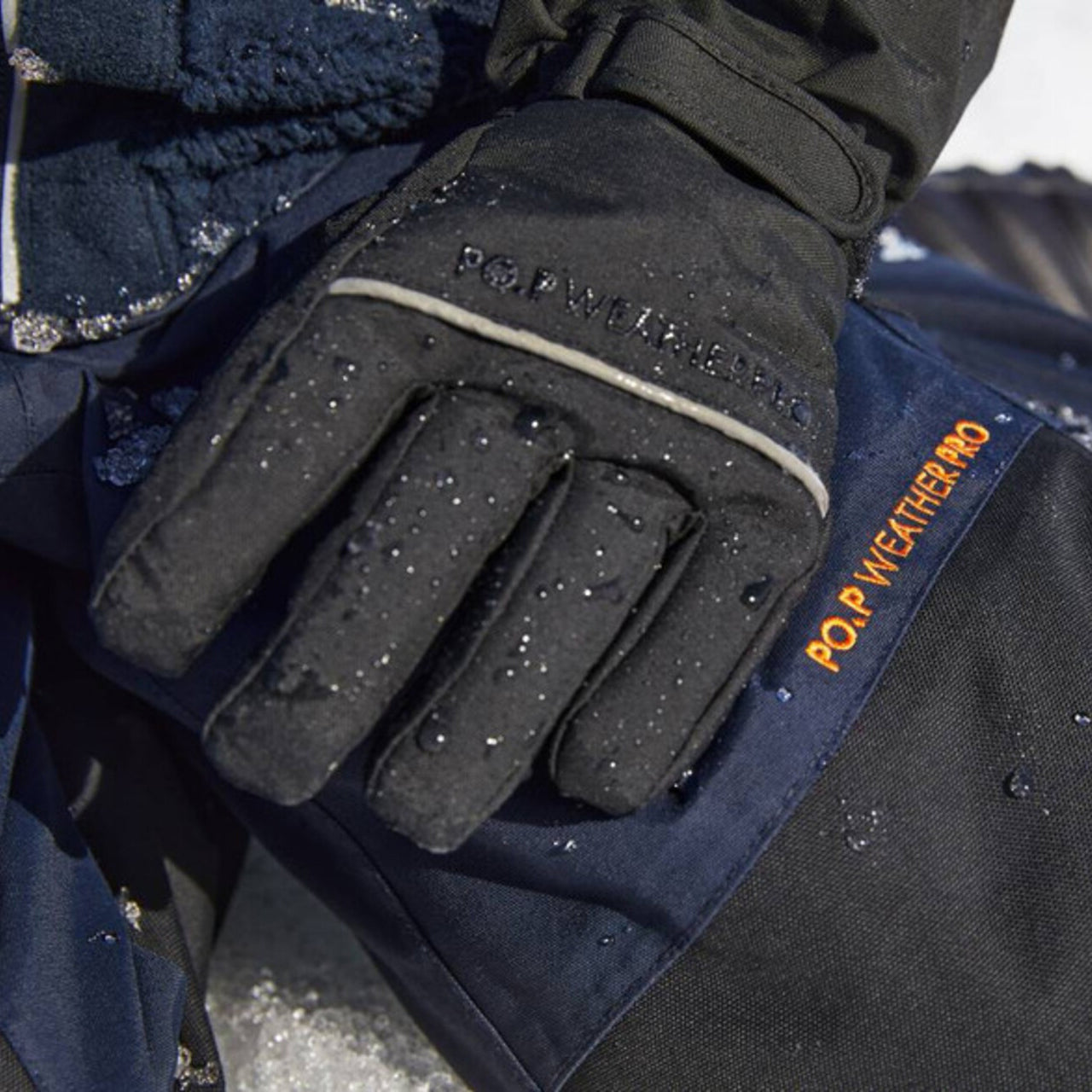 Kids Waterproof Long Cuff Insulated Gloves | Polarn O. Pyret |