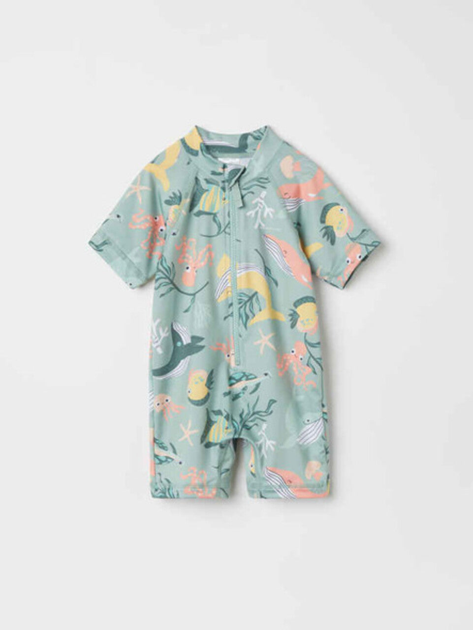 Kids UV Eco Big Sea Rash Guard - UV 50+ | Polarn O. Pyret #color_blue-surf