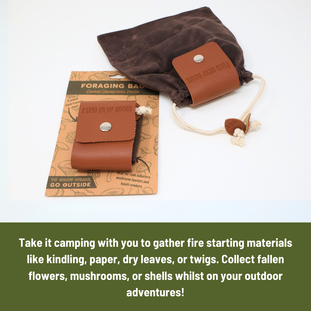 Find New Roots Waxed Canvas Foraging Bag