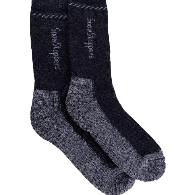 Alpaca Wool Socks-27282 #color_black-grey