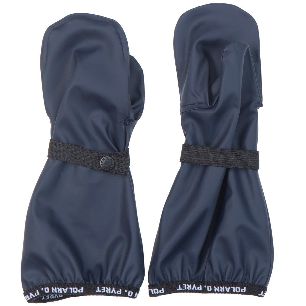 Baby Waterproof Rain Mitten | Polarn O. Pyret #color_dark-sapphire