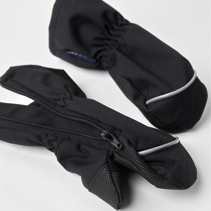 Kids Easy Zip Fleece Lined Shell Mittens | Polarn O. Pyret
