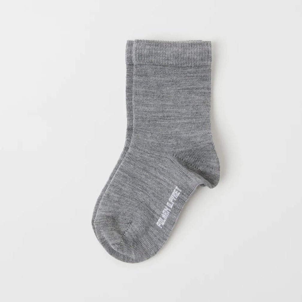 Thin Merino Wool Socks (2-6yrs)-29727 #color_grey-melange