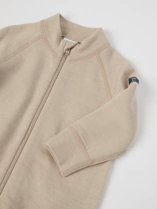 Baby Merino Wool Terry Romper, Thermal Layer | Polarn O. Pyret
