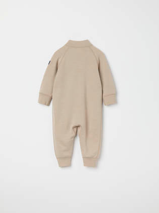 Baby Merino Wool Terry Romper, Thermal Layer | Polarn O. Pyret