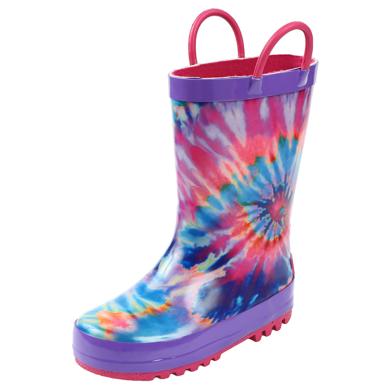 baby-loop-handle-rain-boots-pattern | #color_purple-multi