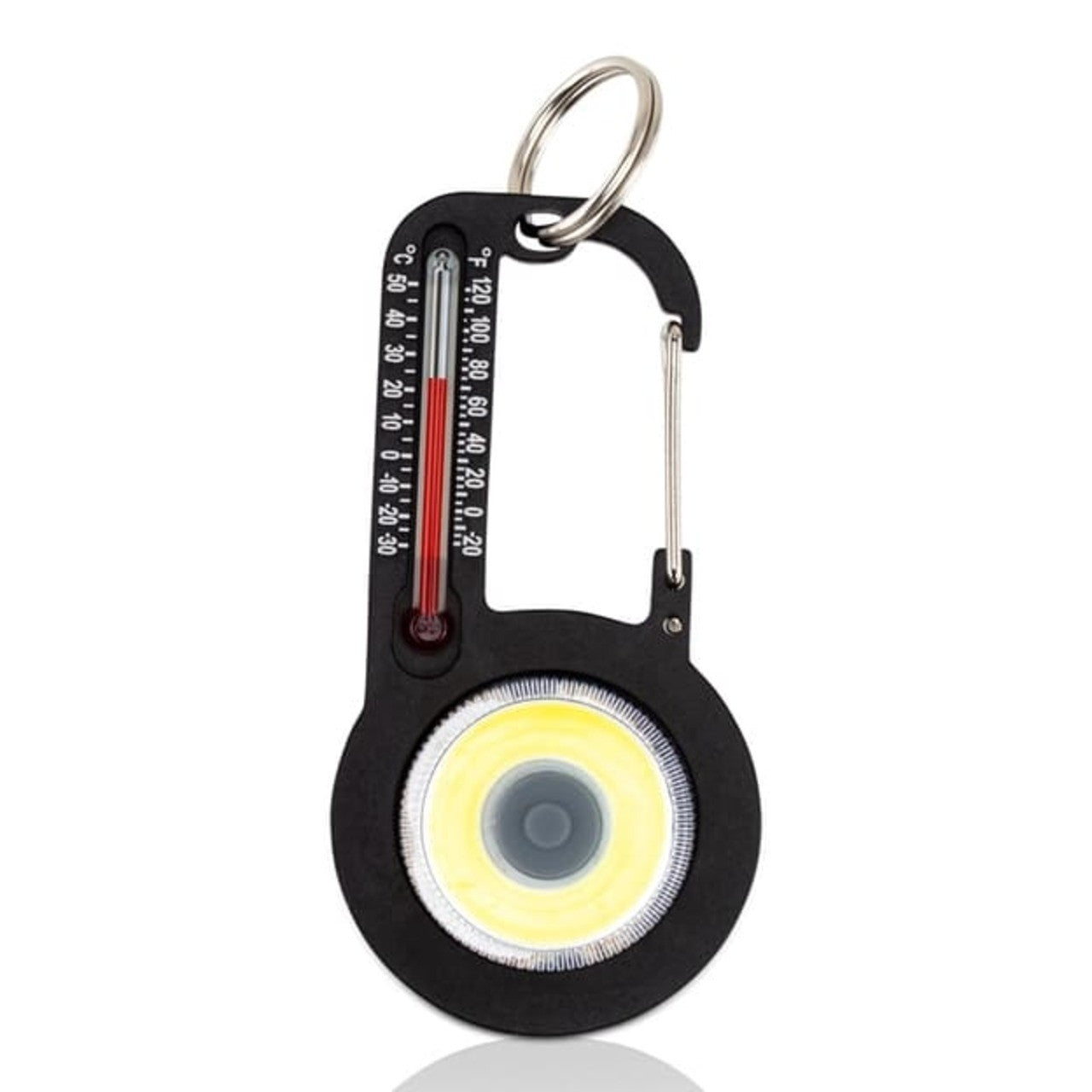 TempaBright Thermometer Carabiner with Bright LED Lights