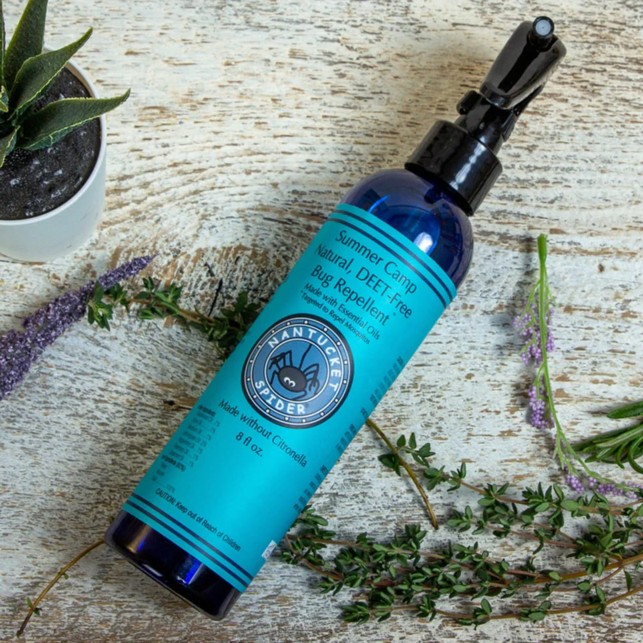 Kids Natural Bug Repellent Summer Camp Spray - Gentle yet Effective, Safe | Nantucket Spider #color_natural