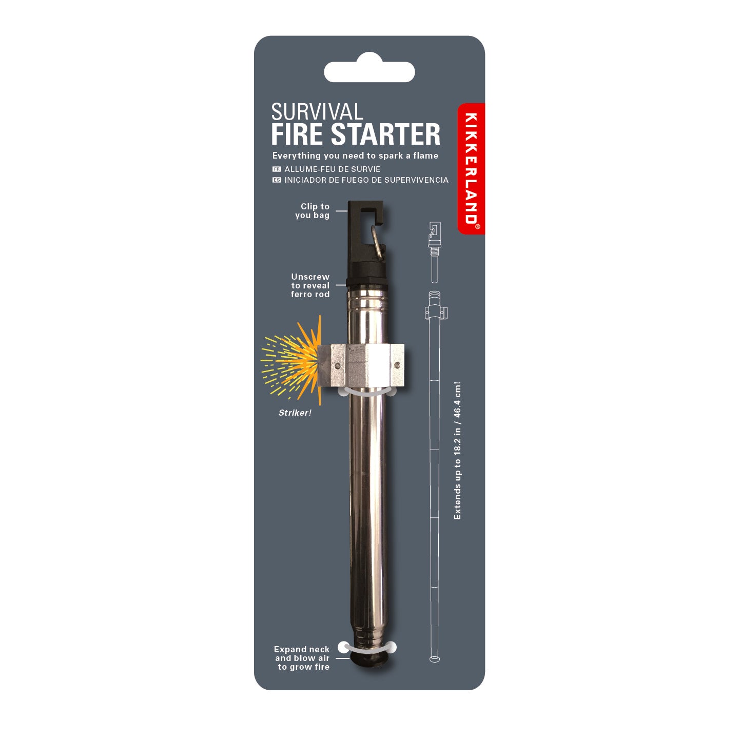Survival Fire Starter | All-Weather Fire Starter for Camping & Emergency Preparedness