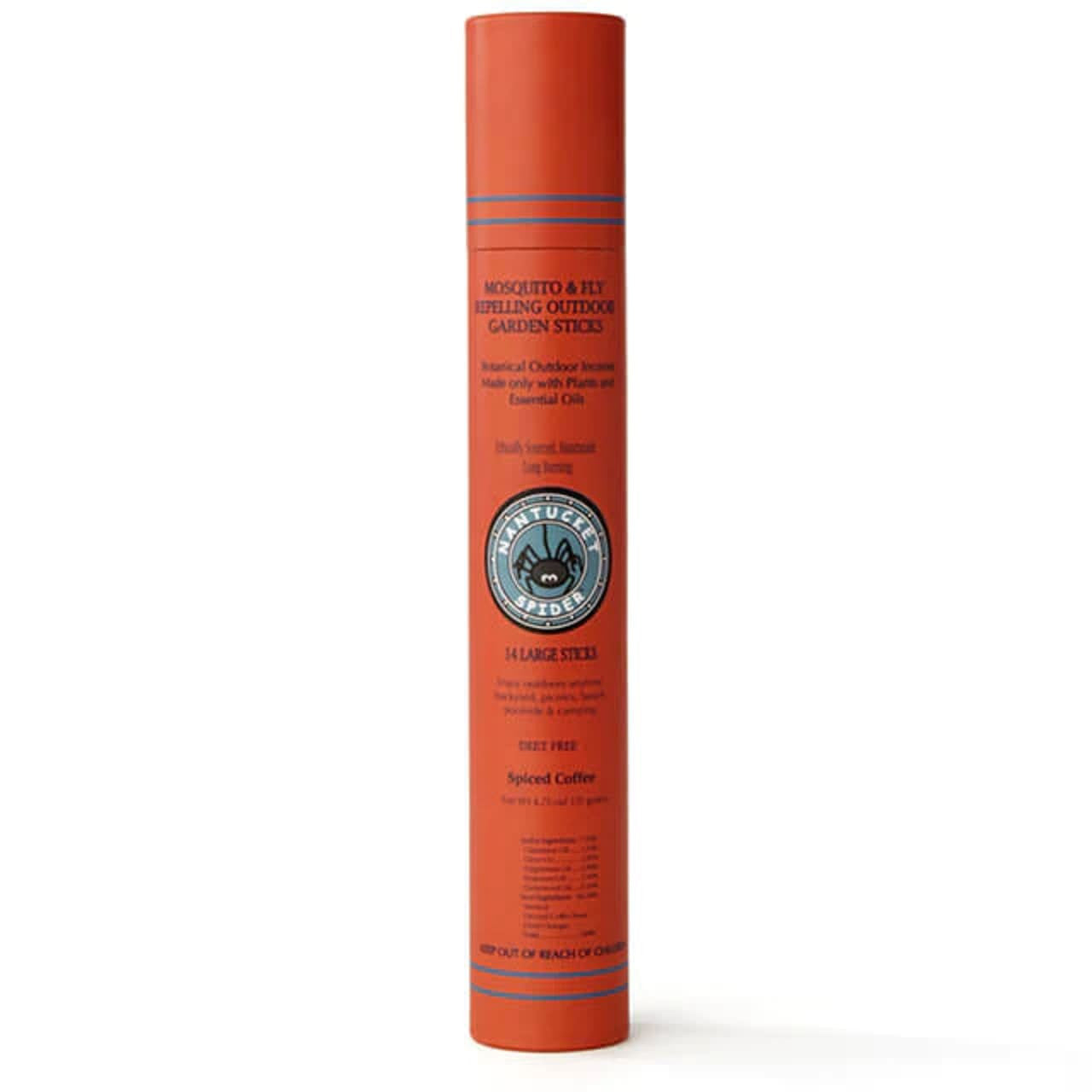 Natural Repelling Mosquito & Fly Outdoor Garden Incense Sticks - Gentle yet Effective, Safe | Nantucket Spider #color_spiced-coffee