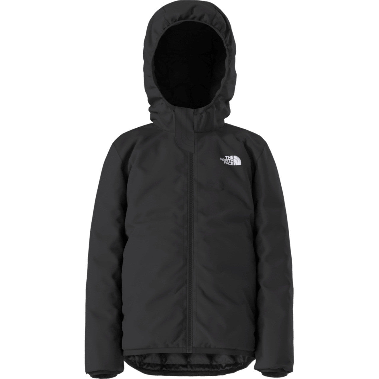 The North Face Kids' THERMOBALL Hooded Puffy Jacket - Reversible | The North Face #color_black