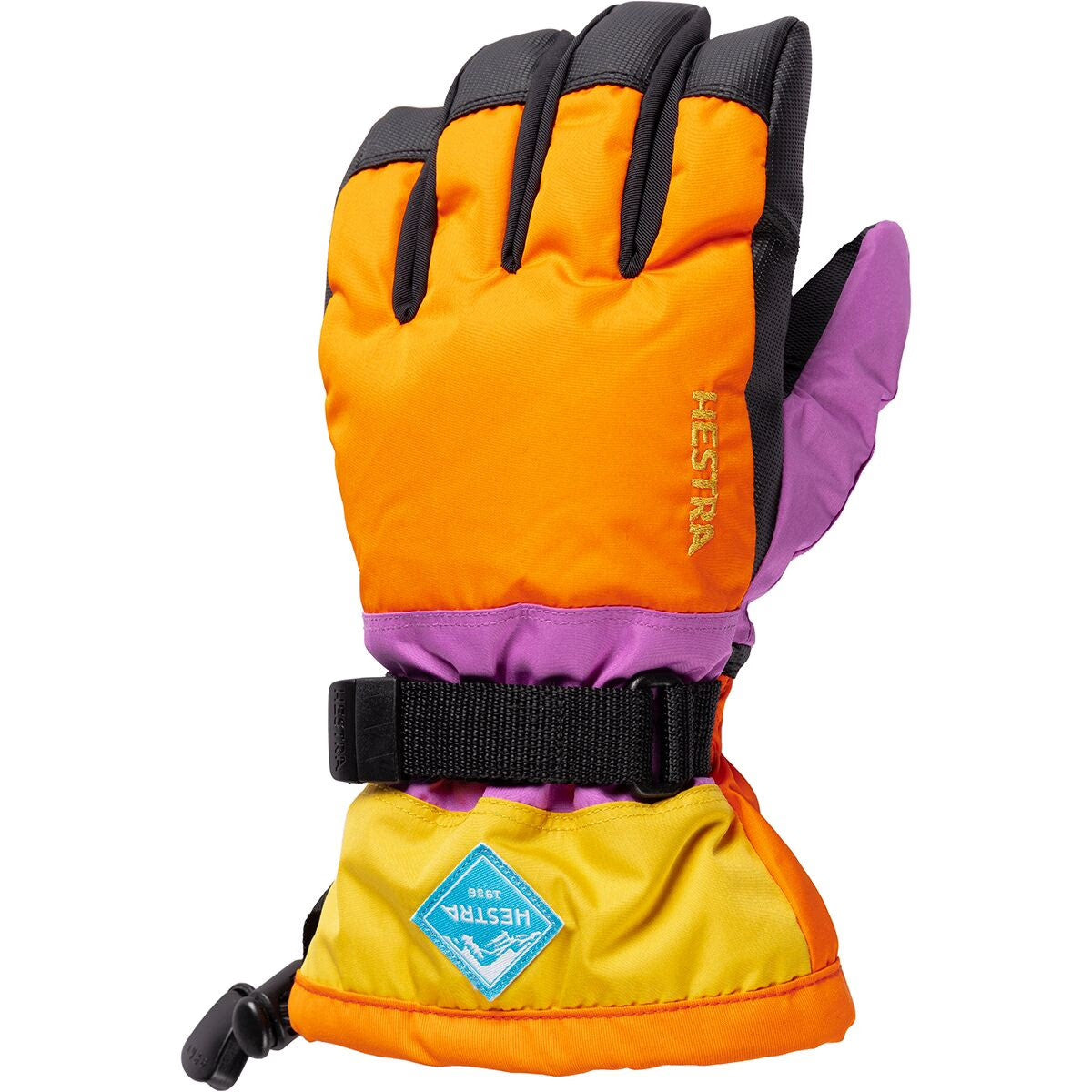 kids-cold-weather-gauntlet-czone-jr-glove-hestra | #color_orange-multi