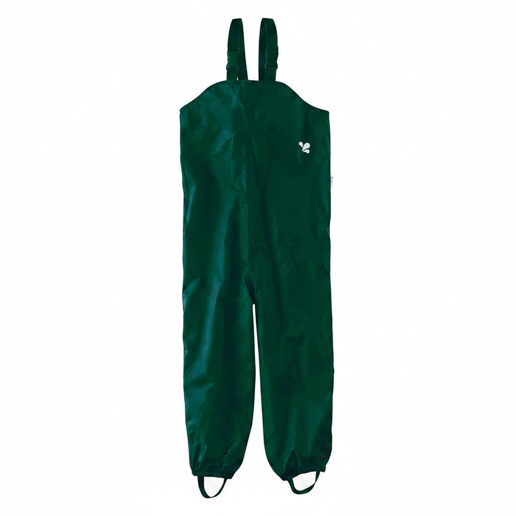 Kids Waterproof Originals Rain Bibs - Unlined, Suspender | Muddy Puddles #color_green