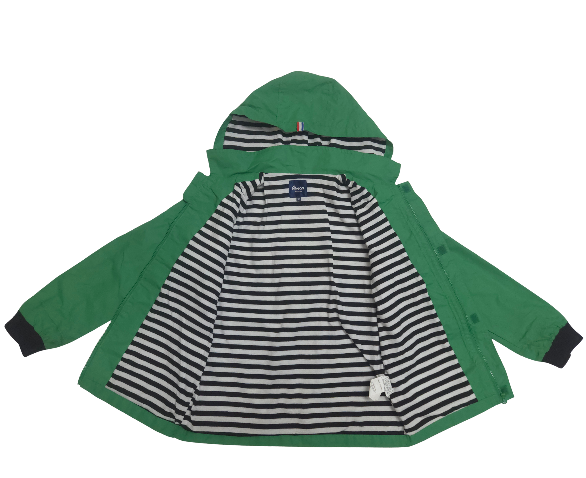 ODSS (Re)PLAY - Hiheart Shell Jacket. Size 9-10Y green open