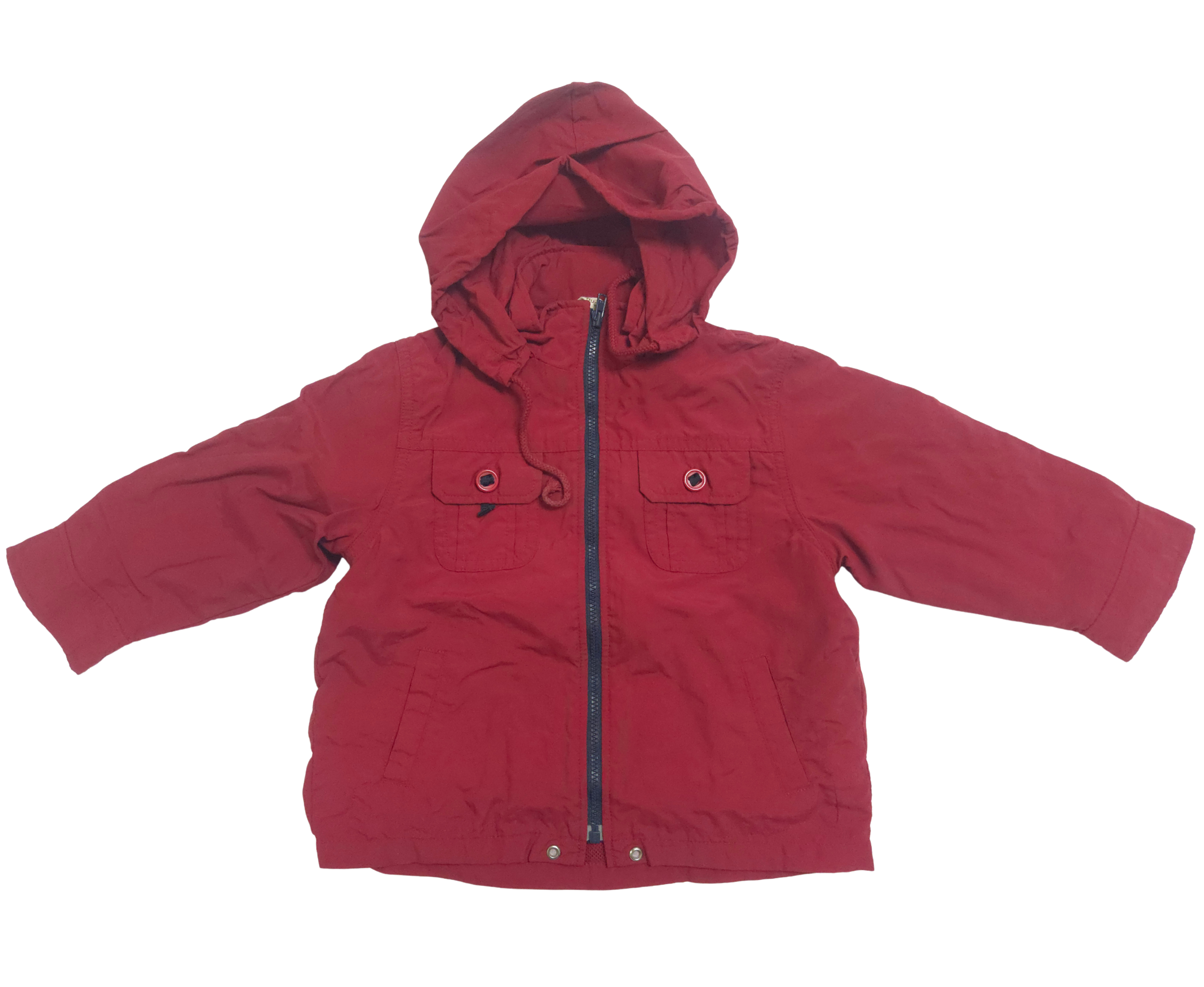ODSS (Re)PLAY - Hushush Shell Jacket 2in1. Size 9-12M red front